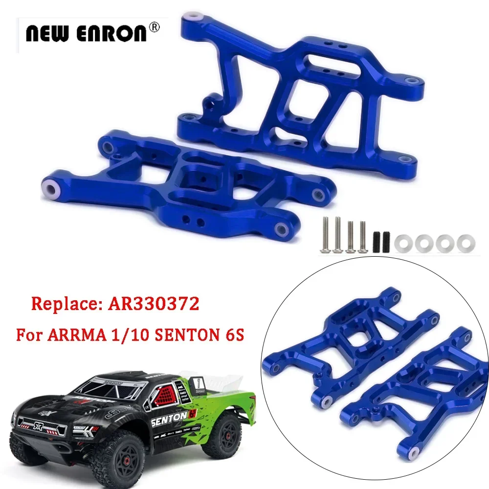 #AR330372 2Pc Aluminum Rear Lower Suspension Arms for RC Car Parts 1/10 ARRMA 6S Short Course SENTON AR102673 AR102654 AR106007