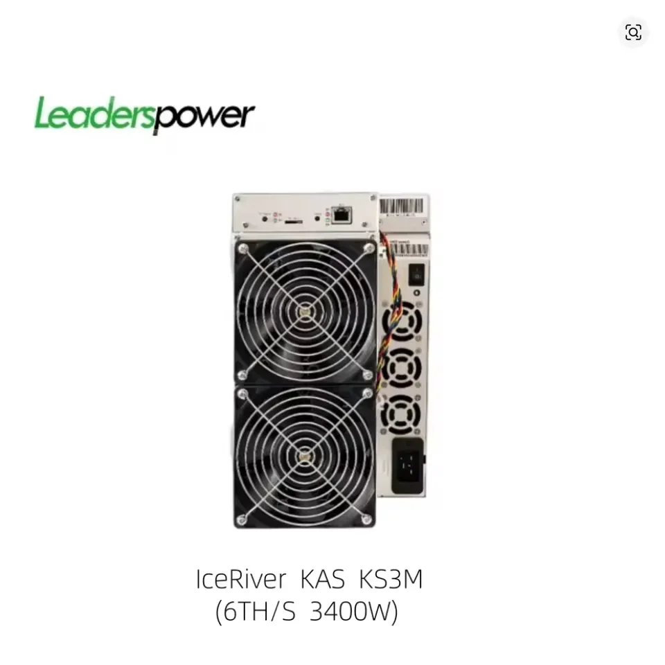 

IceRiver KAS KS3M 6TH/S 3400W/h KAS Coin Kaspa Mining Machine - Алгоритм KHeavyHash