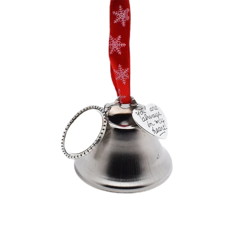 Free Shipping 20pcs/Lot  New Styl Sublimation Blank Heat Transfer Metal Christmas Bells Printing New DIY Gifts