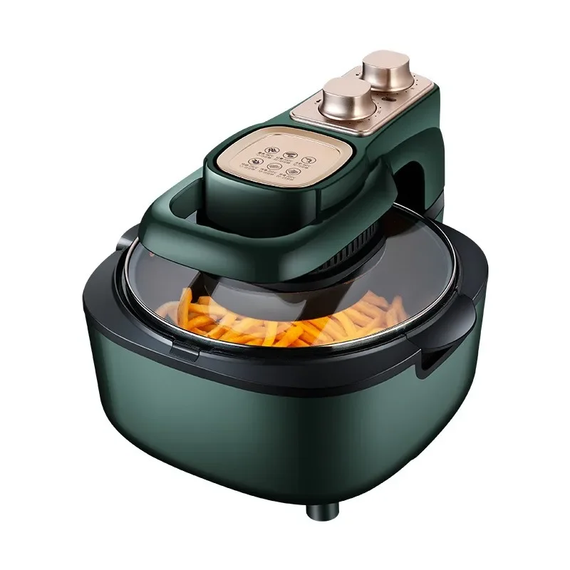 New Multifunctional Household Electric Fryer 6L 220V Visual Air Fryer Large Capacity Smart French Fries Machine