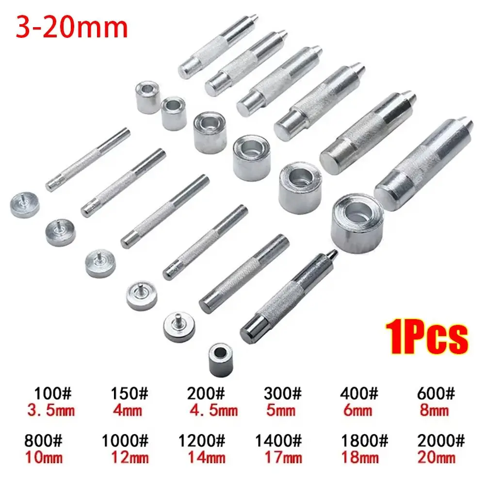 

1Pcs Handmade Installing Eyelets Tool Carbon Steel DIY Accessories Leather Eyelets Mold Metal 3-20mm Grommet Installation Tool