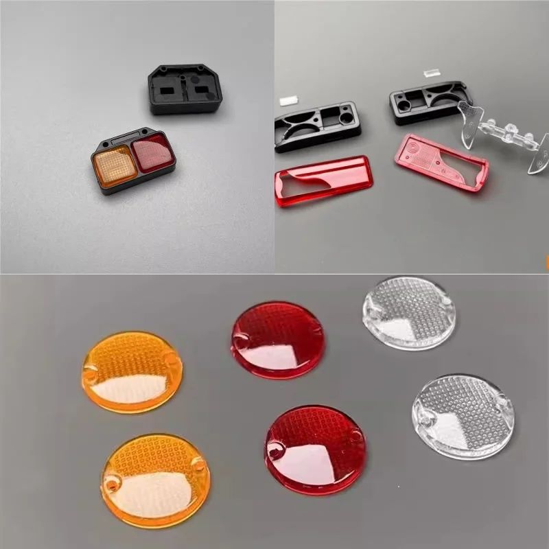 

1:14 Scale Plastic Lampshade Tail Light Cover Parts for Tamiya RC Truck Tipper SCANIA 770S MAN TGX Hino DIY
