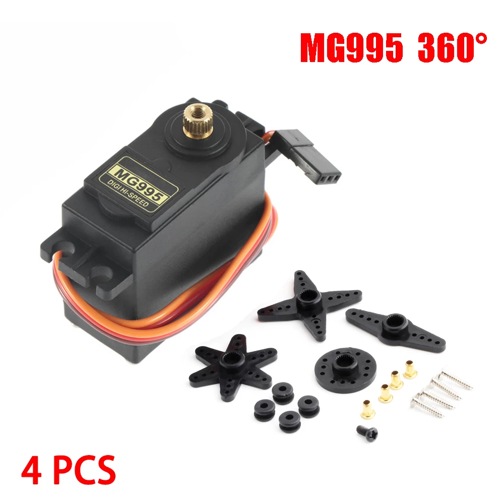 4PCS 13KG 15KG Servo Digitale MG995 MG996R Servo Alle Metal Gear voor JR Auto RC Model helikopter Boot Arduino UNO DIY