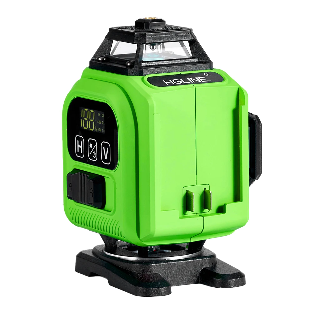HGLINE 16-Linien Laser-Nivelliergerät Professionelles Bau-Laserwerkzeug 360° ° Horizontale und vertikale Nivelliergeräte mit 6000mAh Akku – Detail 19