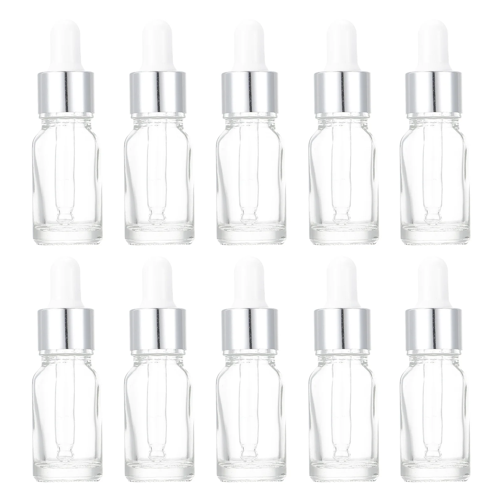 

10Pcs Essential Oil Bottles Portable Glass Refillable Subpackaging Bottles for Travel Perfume Aromatherapy Storage