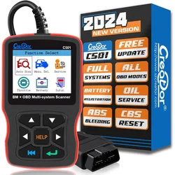 C501 OBD2 Scanner Fit for BMW Mini EPB ABS SRS DPF Oil Reset All Systems Scan Tool with Battery Registration OBDII Code Reader