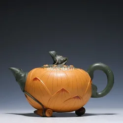 Yixing Tea Pot Purple Clay Filter Teapot Lotus Seed Frog Kettle Household Handmade Tea Set Customized Gifts Authentic 420cc