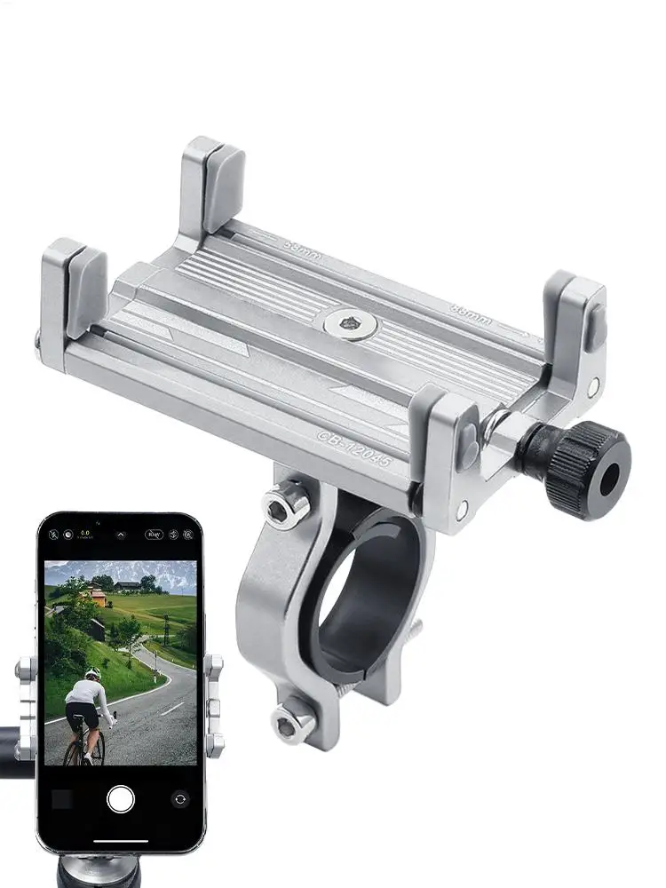 AliExpress Bike Phone Holder 4 Claw Design Handlebar Clip 360 Degree Rotatable Scooter Phone Clip Handlebar Cradle Bike Stand Bracket