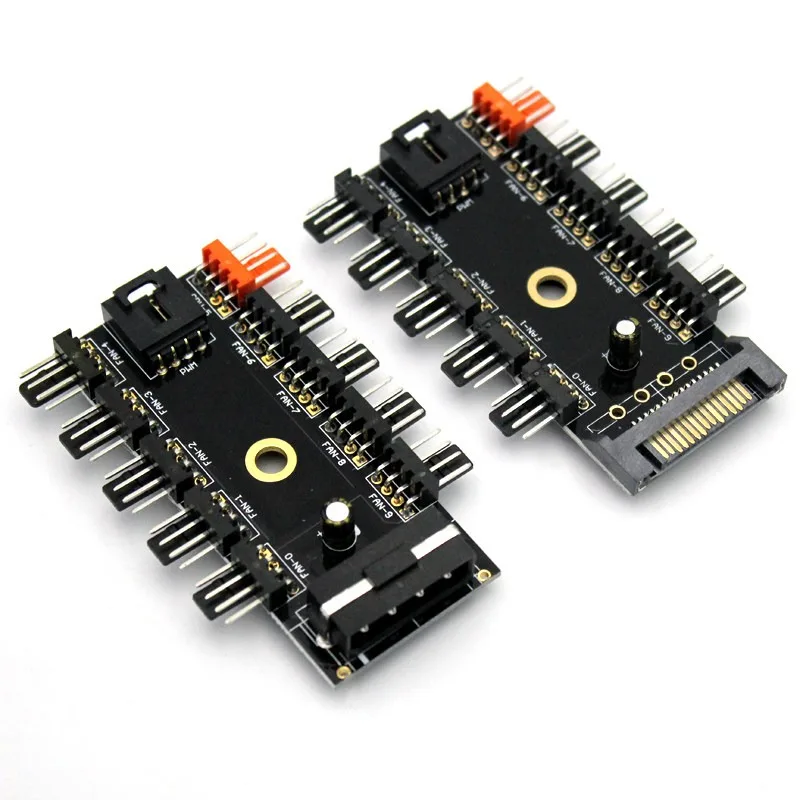 For Main board 4Pin/pin PWM hub, computer temperature control speed board, chassis four-wire fan controller