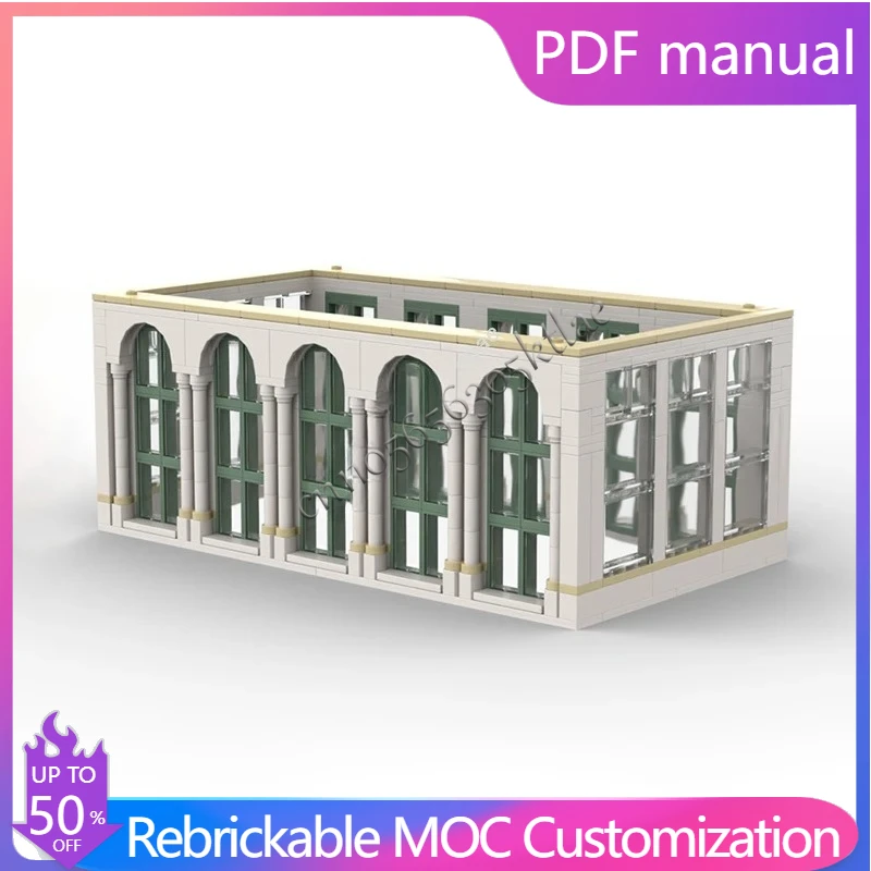 

518PCS MOC City Botanical Garden Extension (10bricks) for Set 21353 Modular Model Building Blocks Stacking Toys Bricks Creative