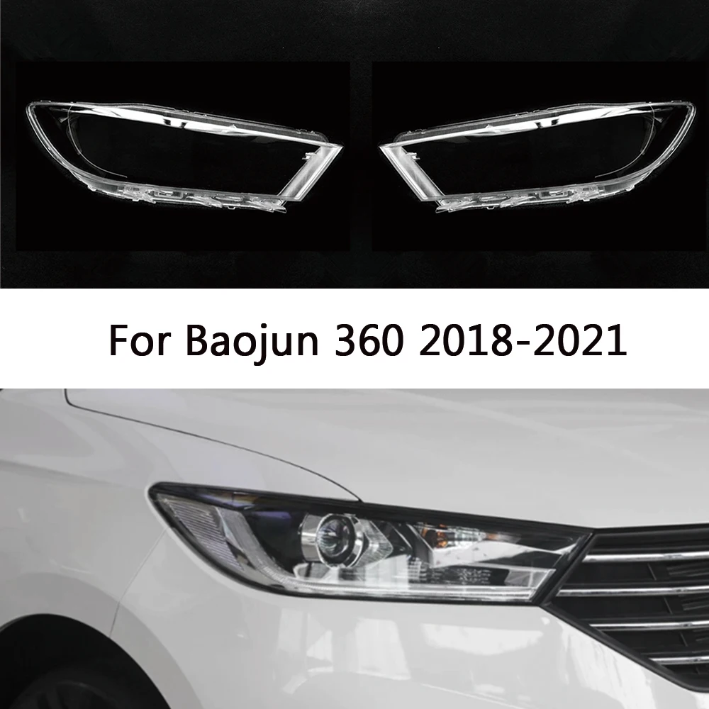 

For Baojun 360 2018-2021 front Car Headlight Cover Lens Shell Lampcover Lampshade Headlamp Light mask