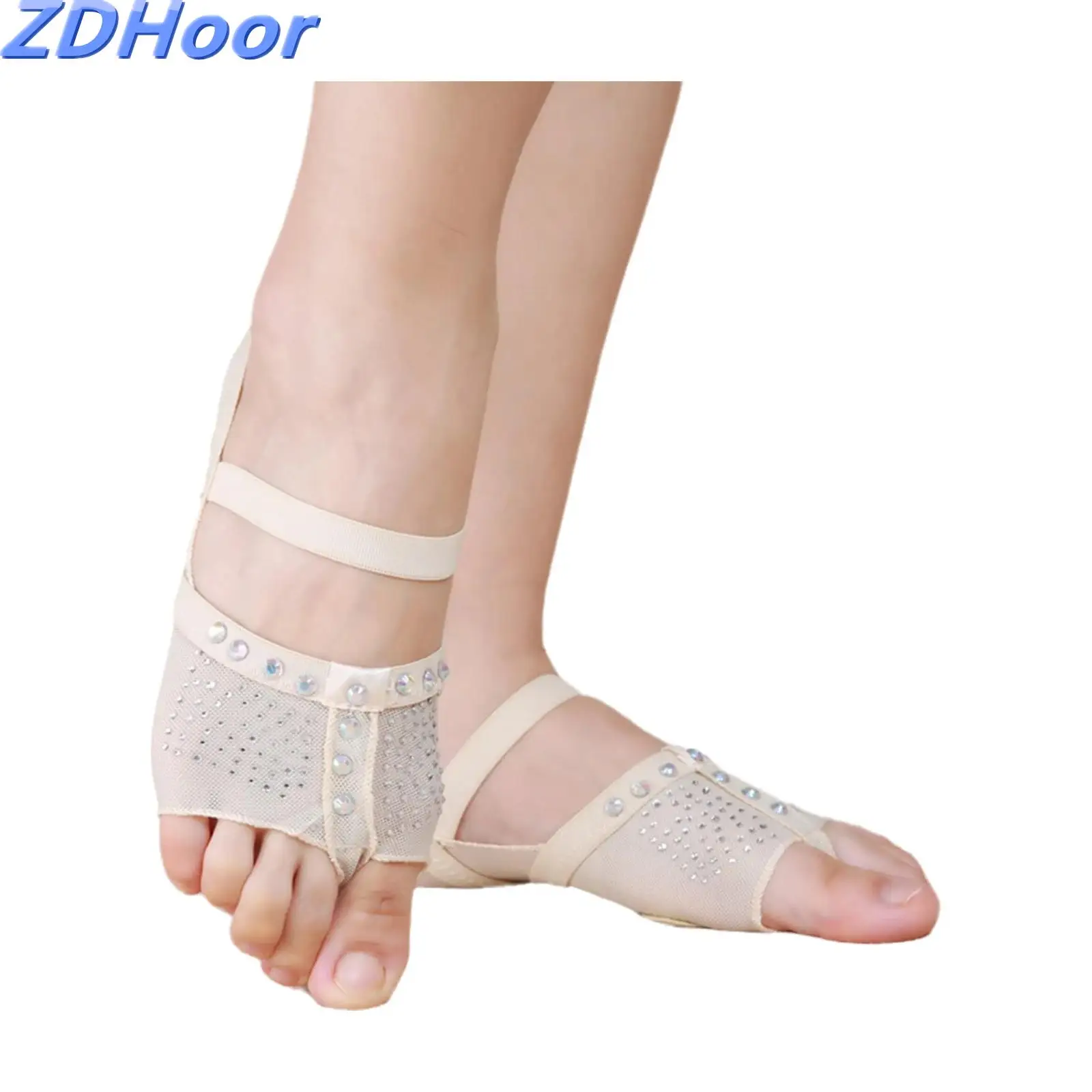 

Women Belly Ballet Dance Socks Dance Toe Pad Practice Shoes Foot Thong Protection Foot Cover for Dance Practice