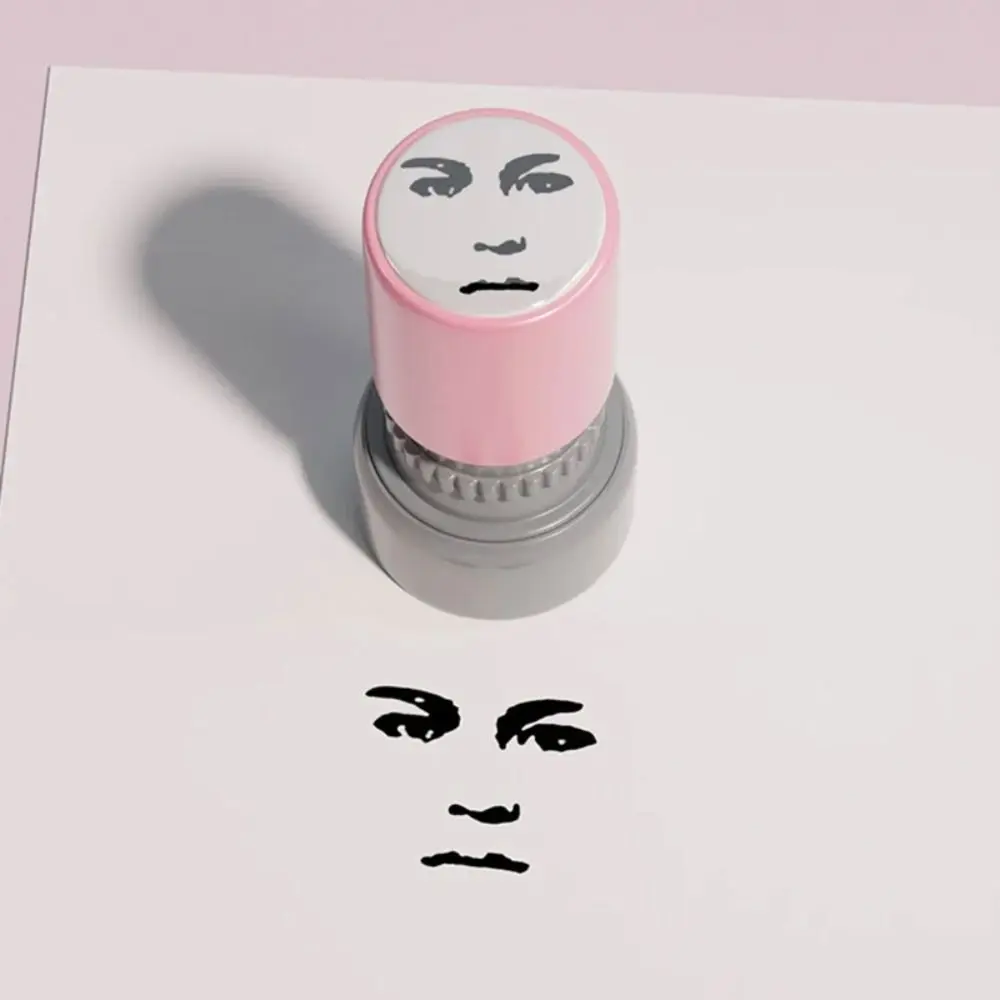 น่ารัก Novetly Face Meme แสตมป์ Prank Trick Self-Inking ตลกแสตมป์ DIY แกะสลักการพิมพ์ของเล่นวาด