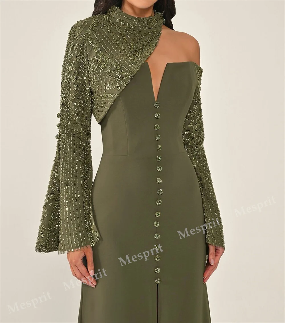 Customized High Quality Sparkle Evening Dress Sequined A-line Long Dresses Modern Style Party Gown Exquisite image 2