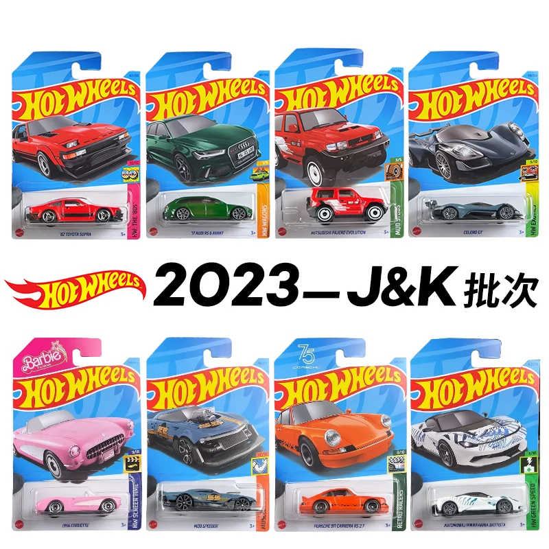 23J/K Hot Wheels 1:64 supra honda civic pajero porsche 911 gt3 rs 2.7 celero audi rs 6 avant mazd787b diecast alloy car model