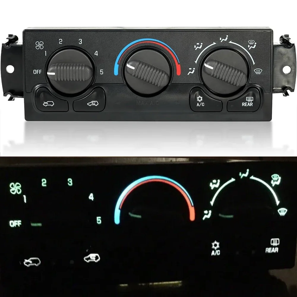 

for Chevrolet Tahoe Suburban Silverado 1500 2500 3500 1999 2000 2001 2002 A/C Heater Control Panel Switch 15054697 19244874