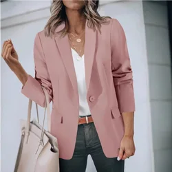 Dames Blazers 2024 Mode Formeel Kantoor Dame Blazer Jas Vintage Jassen Met Lange Mouwen Jas Vrouwelijke Bovenkleding Vrouwelijke Bovenkleding Femme Mediquisк Ж Diego