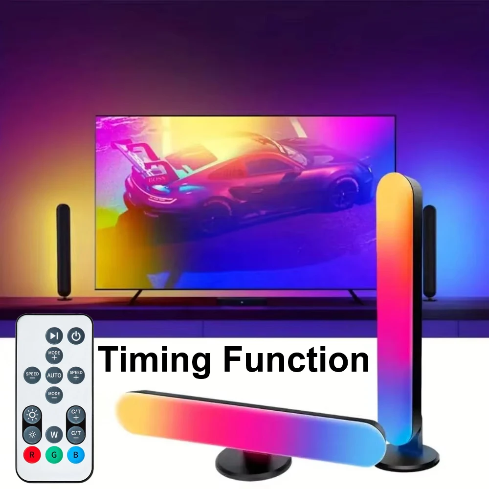 1 قطعة مصباح تزيين سطح المكتب متعدد الألوان مع جهاز تحكم عن بعد يعمل بمنفذ USB مناسب لتزيين الغرفة وإضاءة ليلية محيطة