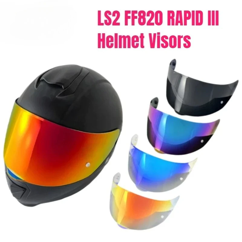 Replacement Helmet Visor Lens for FF820 RAPID III Color Lens Anti‑UV Windshield Motorcycle Riding Helmet Accessories