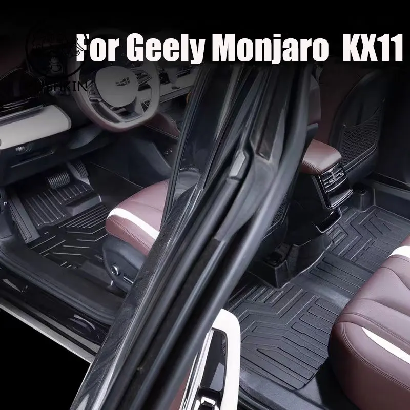 For Geely Monjaro Grand Koleos car waterproof non-slip floor mat TPE modified car accessories Fully surrounded special foot pad