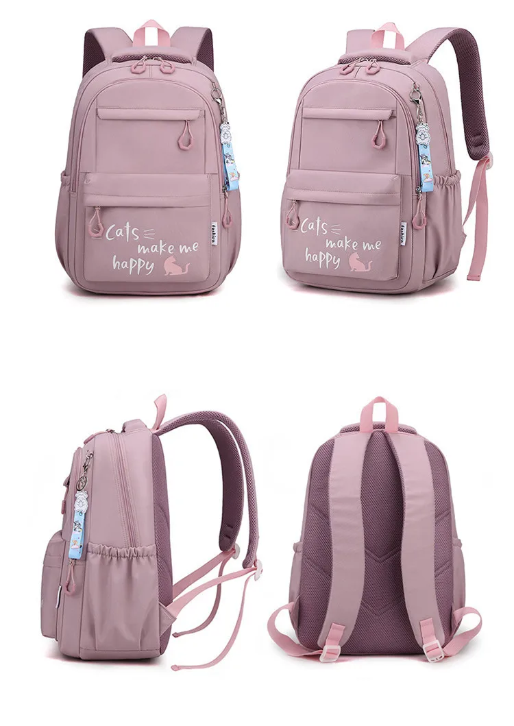 kids school bag cute pink school backpack for girls children kawaii bookbag primary middle students gift large capacity backpack