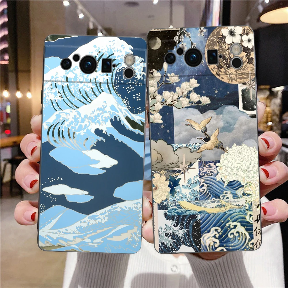 

Чехол для телефона с этикеткой Japan Tokyo Osaka Kanagawa для Google Pixel 9 8 9A 8A 7 7A 6 Pro XL 6A 5G, черный, мягкий, роскошный чехол из ТПУ