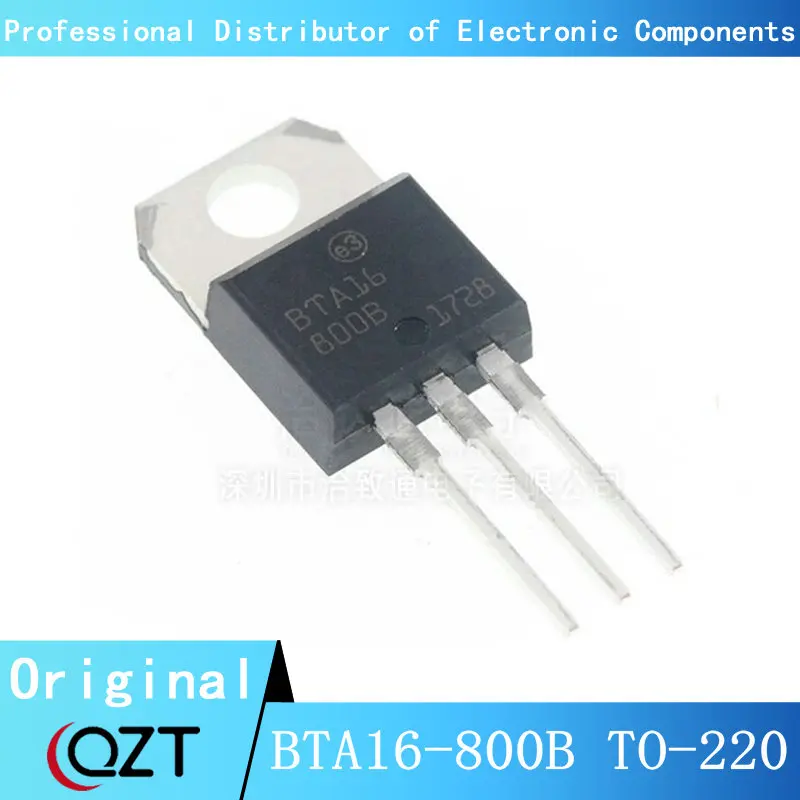 10pcs/lot BTA16-800B TO220 BTA16-800 16-800B 16A 800V TO-220 chip New spot