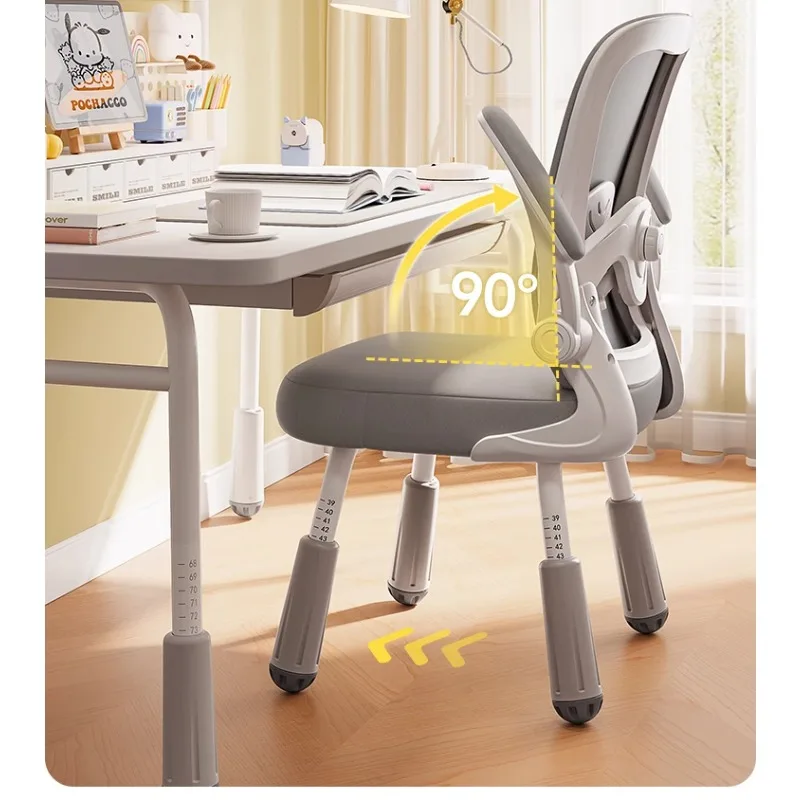 Adjustable Study Chair for Children, Comfortable and Ergonomic Writing Desk Chair with Lift for Home/School Use