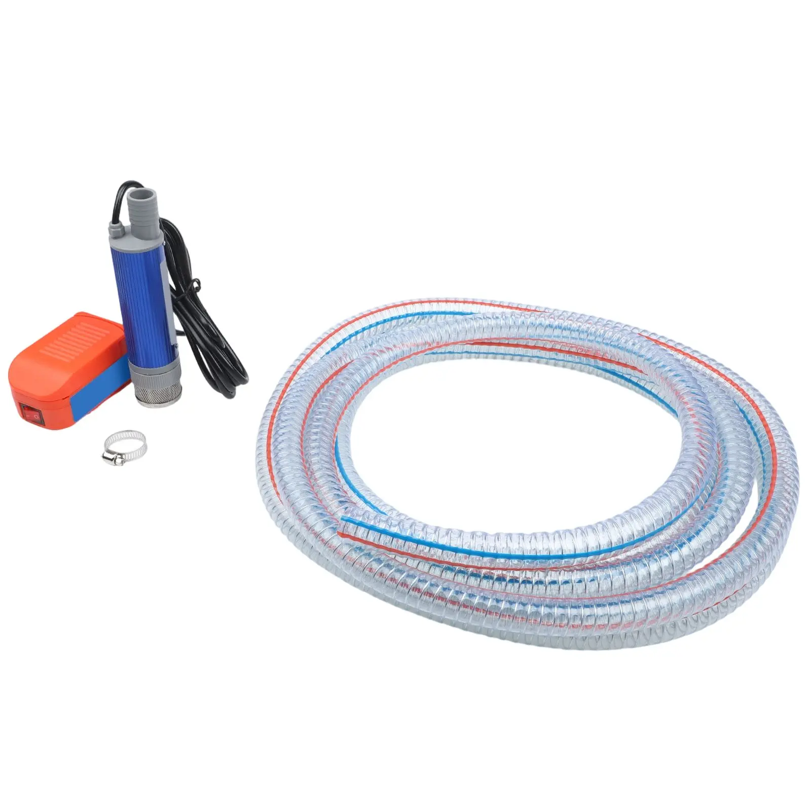 FOR DAYI Portable Lithium Battery Powered Submersible Diesel Pump with 5 Meter Steel Hose Efficient Water Transfer