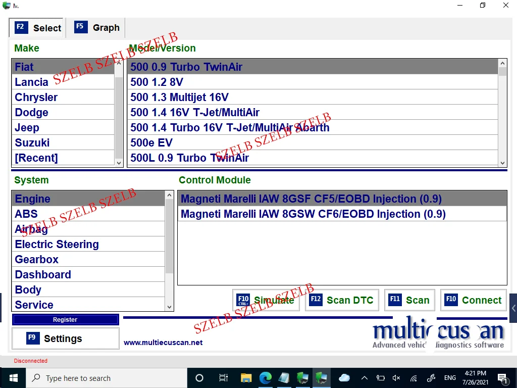 2025 Multiecuscan V5.2 مع مفتاح مجاني مسجل لبرنامج الماسح الضوئي Fiat/Chrysler/Dodge/Jeep لأداة الماسح الضوئي ELM327 Obd2