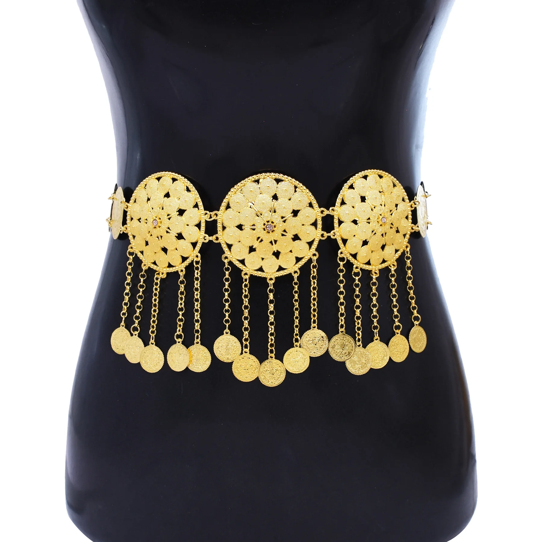 Ethnic-style Gold Plated Belt - Ethnic Fashion Shoot ulasan dan harga
