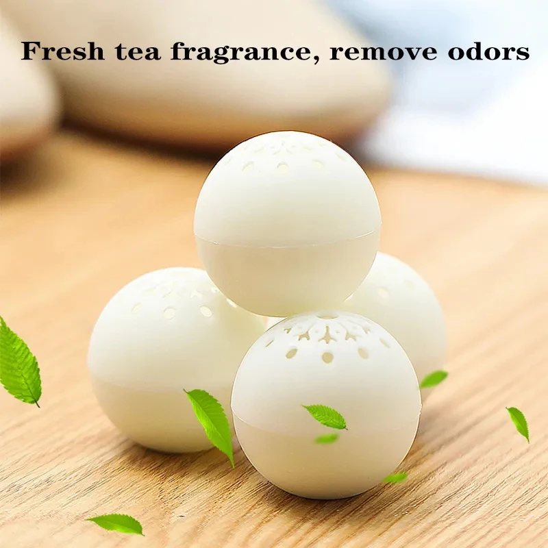 12/6pcs Shoes Deodorizer Freshener Balls Everyday Foot Care Footwear Jasmine Scent Remove Stinky Balls Shoebox Closet Fresh Ball