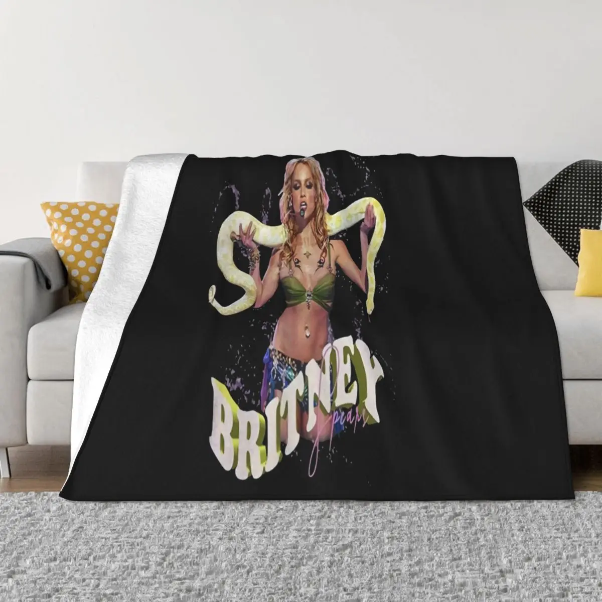 Britney Spears S Slogans Customized Original Aesthetic Personality Pride Plus Size Hipster Anime Throw Blanket