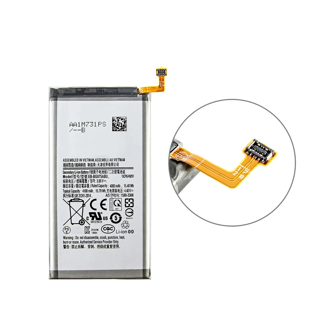 Genuine Brand New EB-BG975ABU 4100mAh Battery For Samsung Galaxy S10 Plus S10+ SM-G975F/DS SM-G975U/W G9750 Mobile Phone+Tools