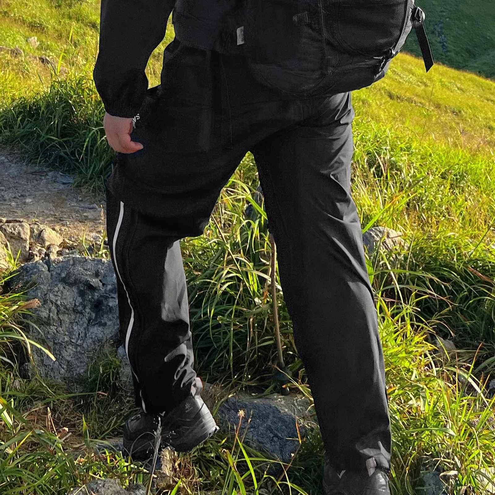 WOSAWE Radfahren Regenhose Outdoor Regenschutz Hosen Motorrad Klettern Camping Radfahren Sport Berg Regen Hosen Überschuhe – Detail 30