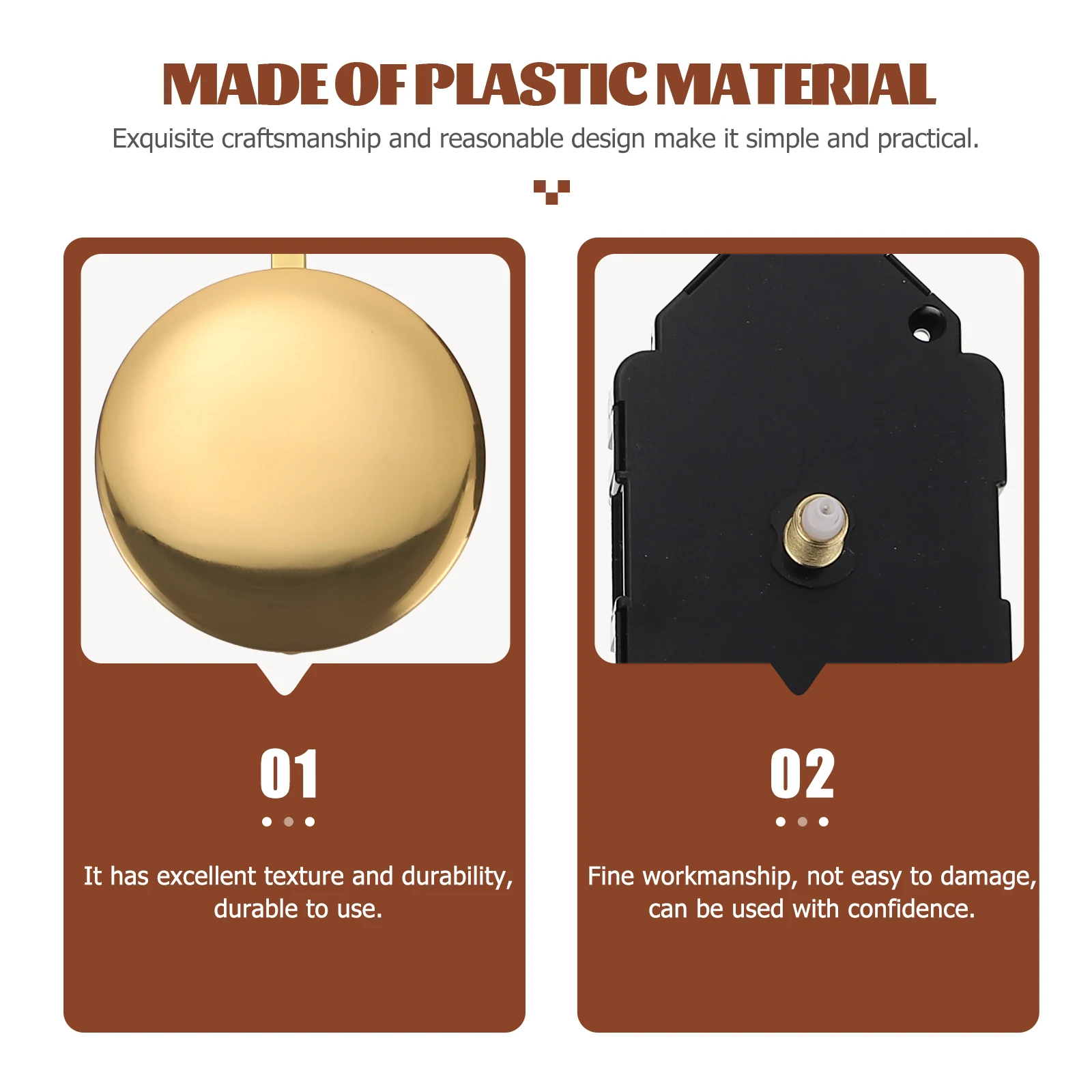 

Accessories Quartz Pendulum Clock Movement Wall Mechanism Metal Repair Replacement Kit