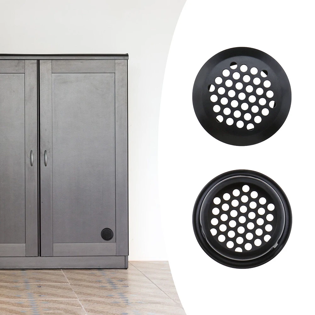 Grilles de Ventilation Rondes pour Garde-Robe, Système de Ventilation, en Maille de Soffite, Trou de Persienne, 35mm, 12 Pièces