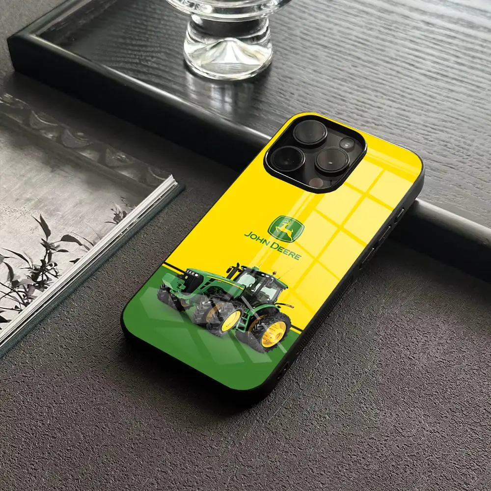 MINISO-D-DeerS كول J-John جراب هاتف آيفون 17 16 14 برو 15 13 12 ماكس 11 XR XS 6 Air 7 8 6s X كوف زجاجي فاخر