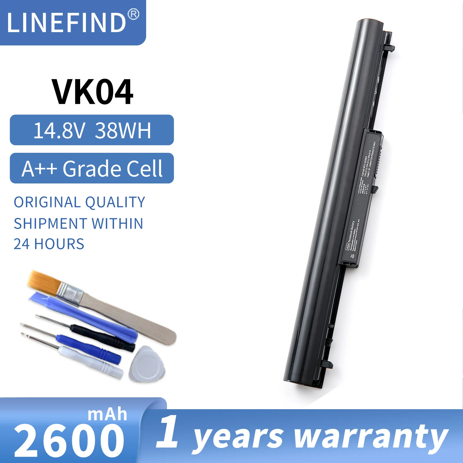 

VK04 Laptop Battery for HP Pavilion Series 695192-001 14-b000 15-b000 Series 14-B109WM 15-B142DX 14-C050NR 15-B129WM 15-B119WM