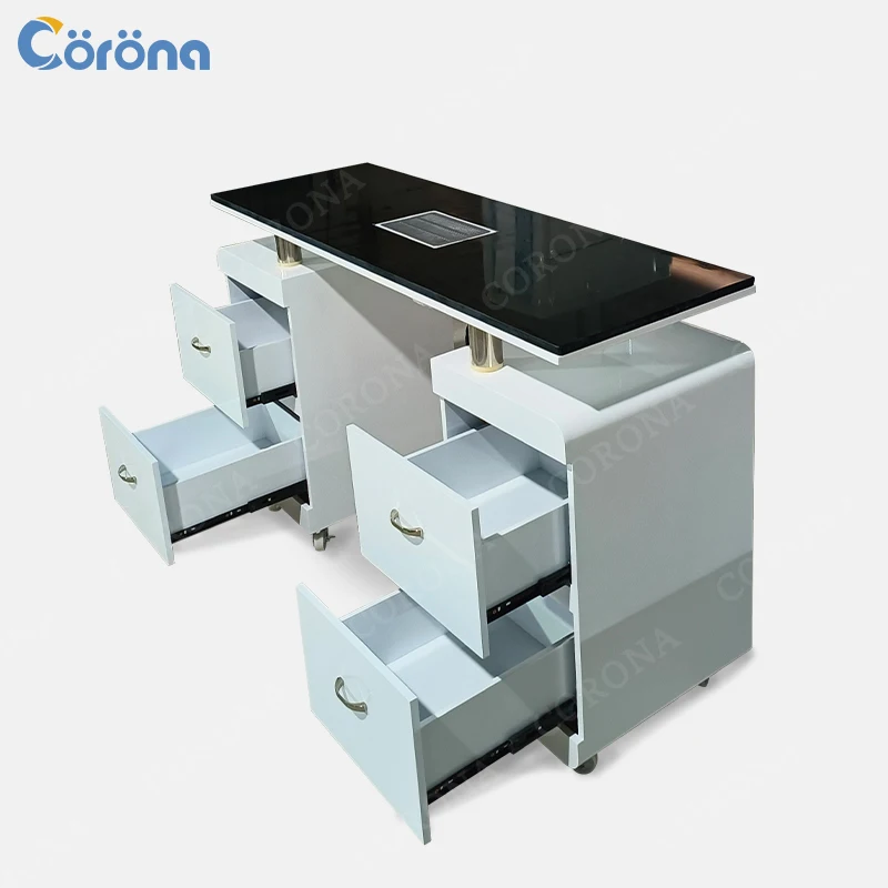 Salon Furniture Manicure Table And Chair Set With Dust Collector