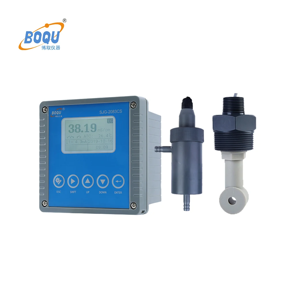 BOQU NaOH Sodium Hydroxide Electrical Conductivity of Water Meter for Copper