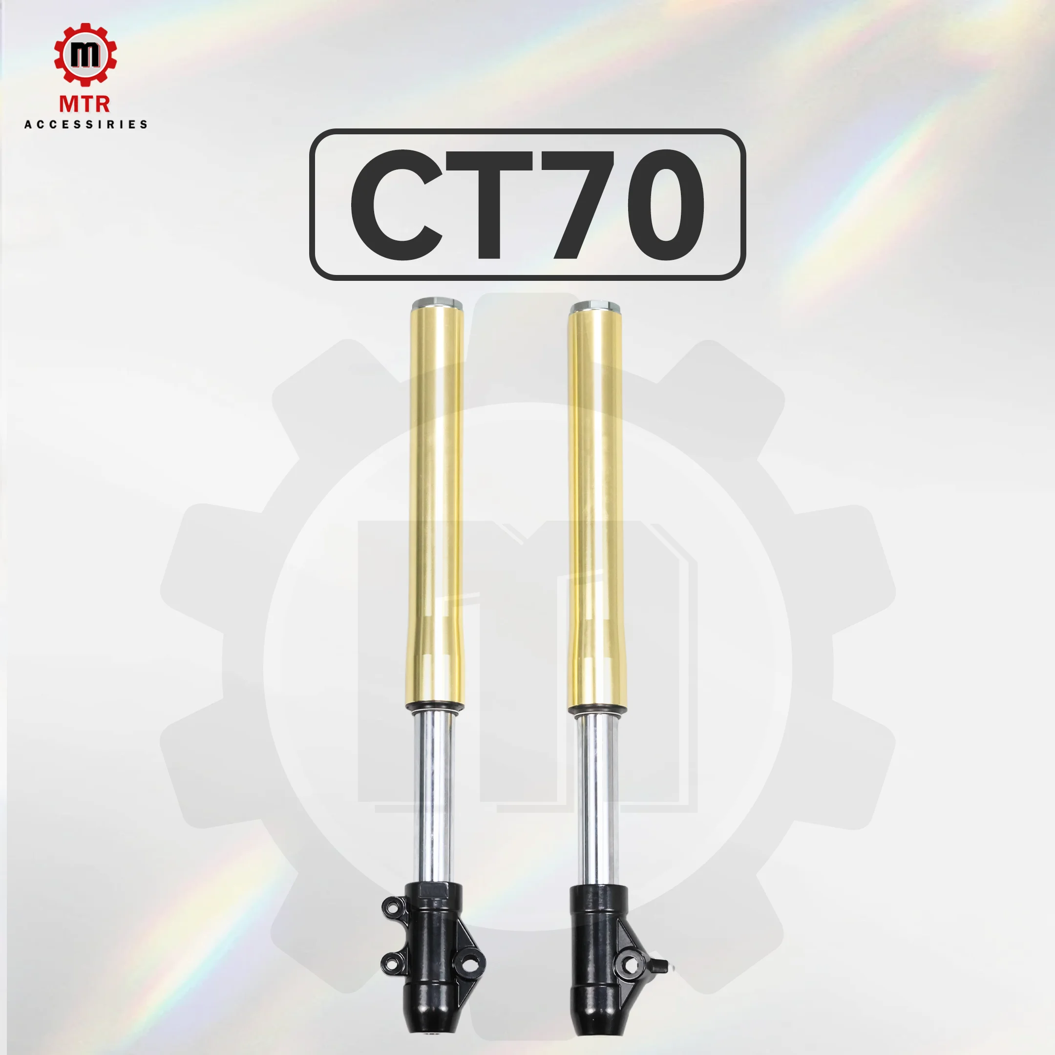 600mm Fork DAX CT70 Front Shock Absorber 45mm Golden Rebound Speed Unadjustable DAX CT70 Parts Motorcycles Accessories