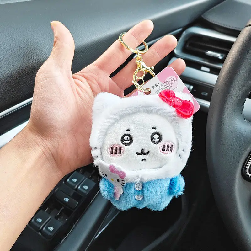 Anime Chiikawa Usagi Plush Doll Cute Pendant Hachiware Kawaii Doll Hanging Decorations Cartoon Keychain Bag Schoolchildren