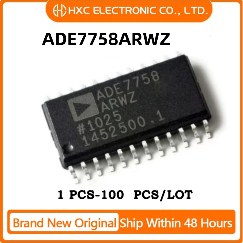 

10PCS/50PCS/100PCS 100% NEW IC ADE7758ARWZ ADE7758 sop24