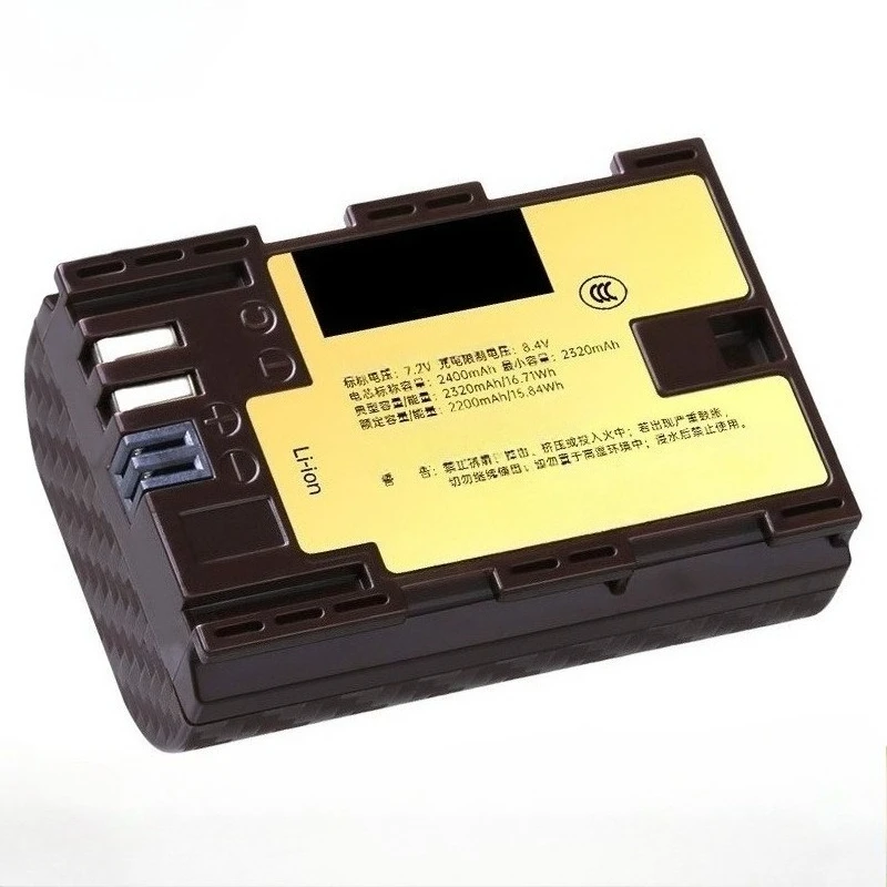 2400mAh LP-E6NH Replacement Camera Battery 7.2V For Canon R5 R6 5D3 5D4 DSLR