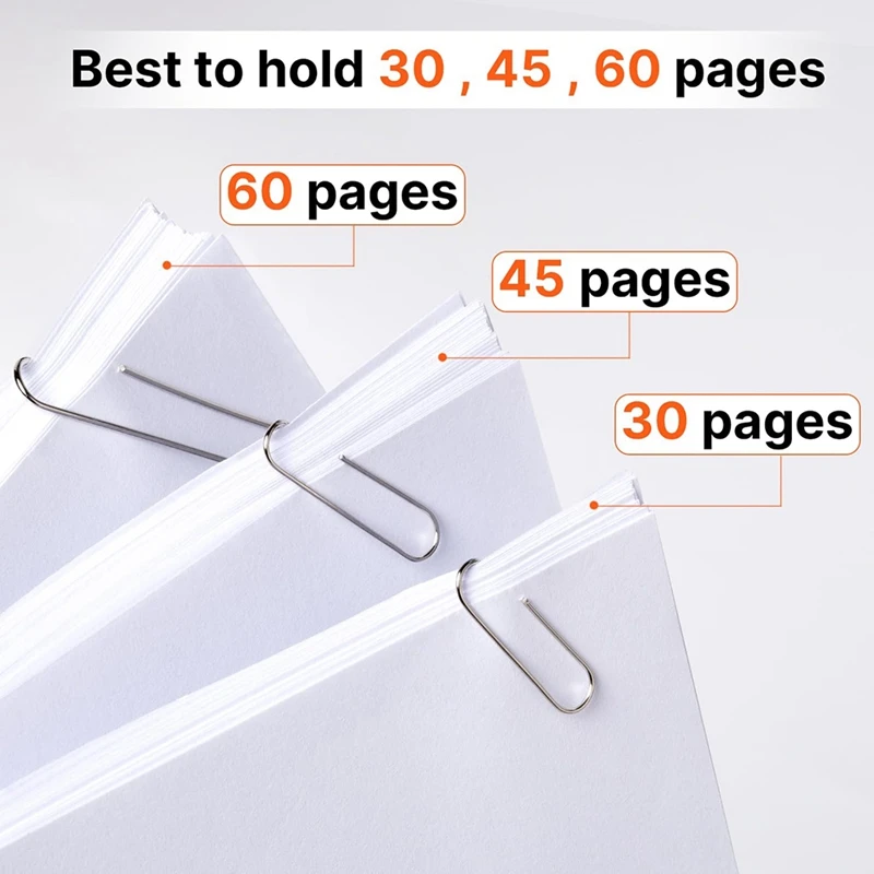 760PCS Assorted Sizes Drawdart Paper Clips, Silver, Big 2Inch, Medium 1.3Inch And Small 1.1Inch Easy Install Easy To Use