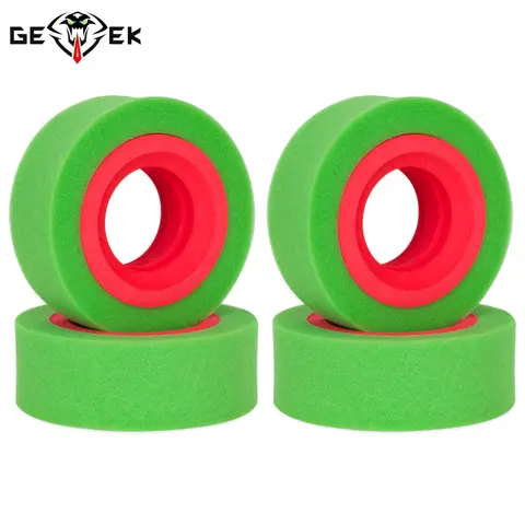 2/4 pces eva espuma de estágio duplo 115-120mm caber 1.9 "pneus de roda para 1/10 rc rastreador axial scx10 capra 90046 trx4 trx6 gen8 vs4-10
