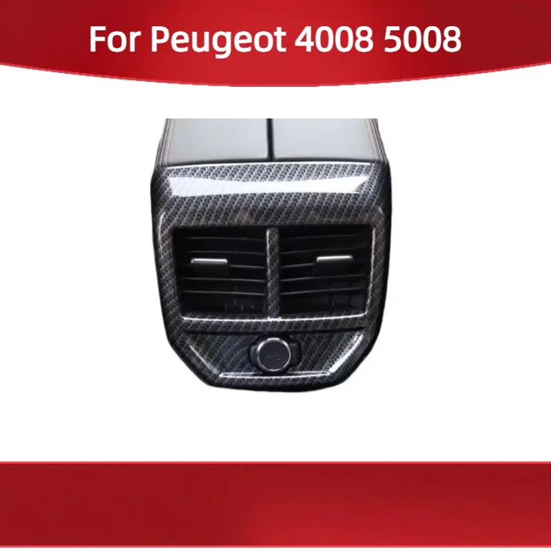 

For Peugeot 4008 5008 Rear Air Conditioning Vent Decoration Frame Interior Modification Special Decoration