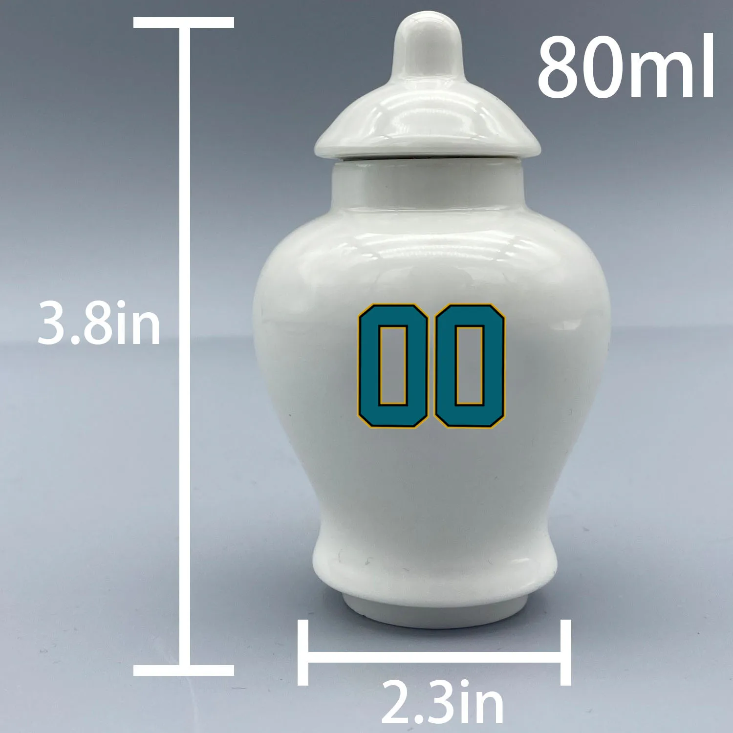 Mini Urn for Jacksonville Jaguars-themed Logo Urn.Please send me the customization information - name/date and number on the urn