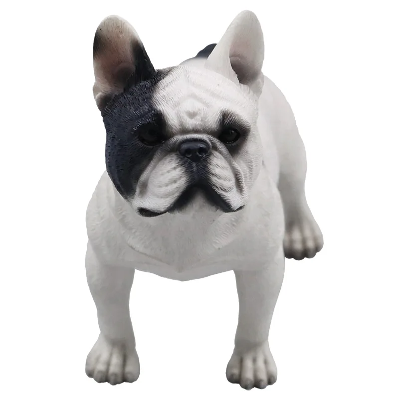 

Simulation French Bulldog dog model Internet celebrity standing posture French fight car ornament French bull figure doll